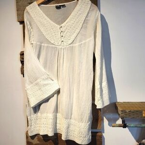 S.R Fashion Elegant White Women's Tunic